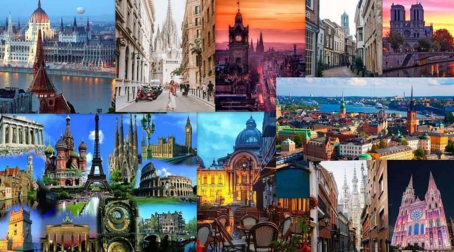 Градове с кула онлайн пъзел от снимка