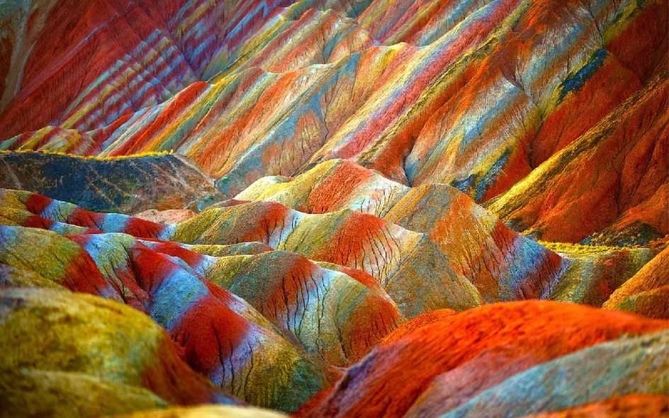 Rainbow Mountains puzzle online