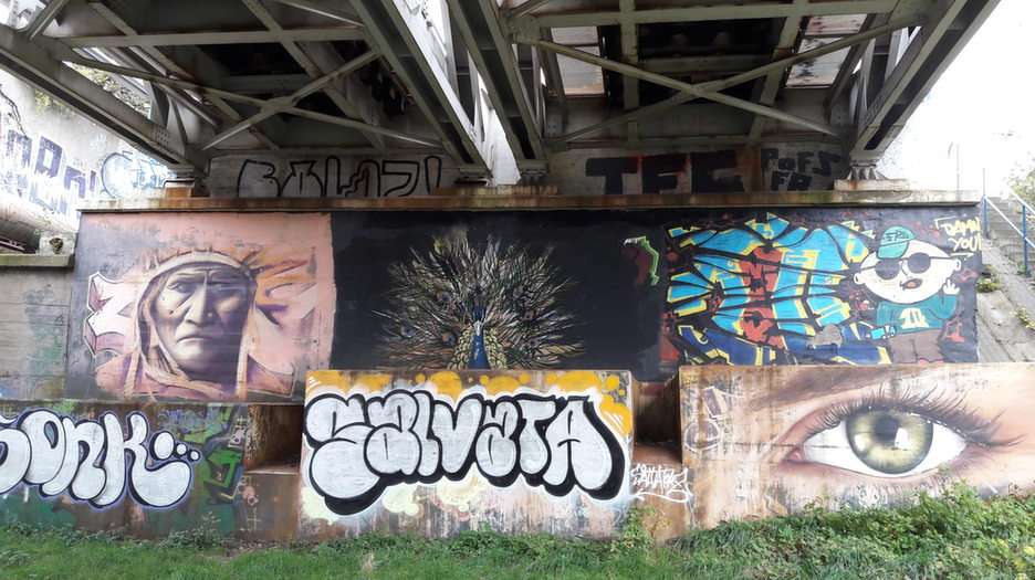 Graffiti pussel online från foto