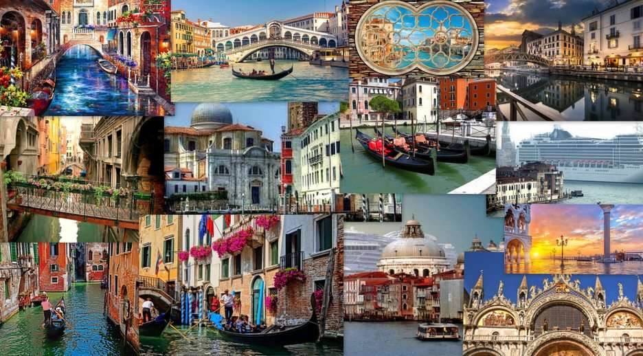 Венеция-колаж онлайн пъзел