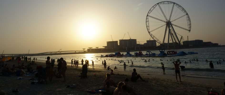 Dubai tengerpart puzzle online fotóról