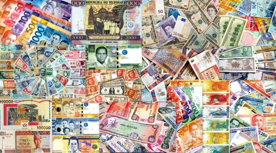 Světové měny online puzzle