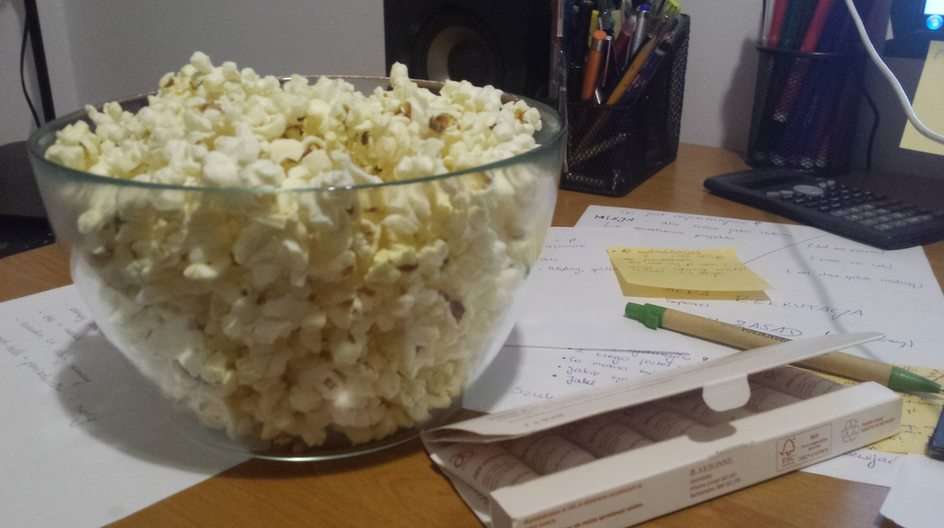 Popcorn pussel online från foto