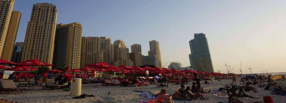 Dubajská pláž puzzle online z fotografie