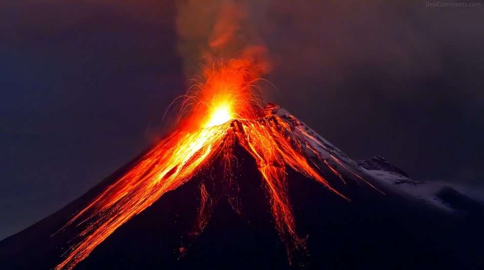 Eruption Online-Puzzle vom Foto