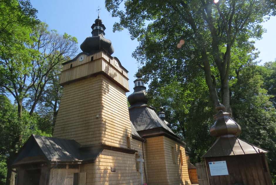 Orthodoxe kerk in Hańczowa puzzel online van foto