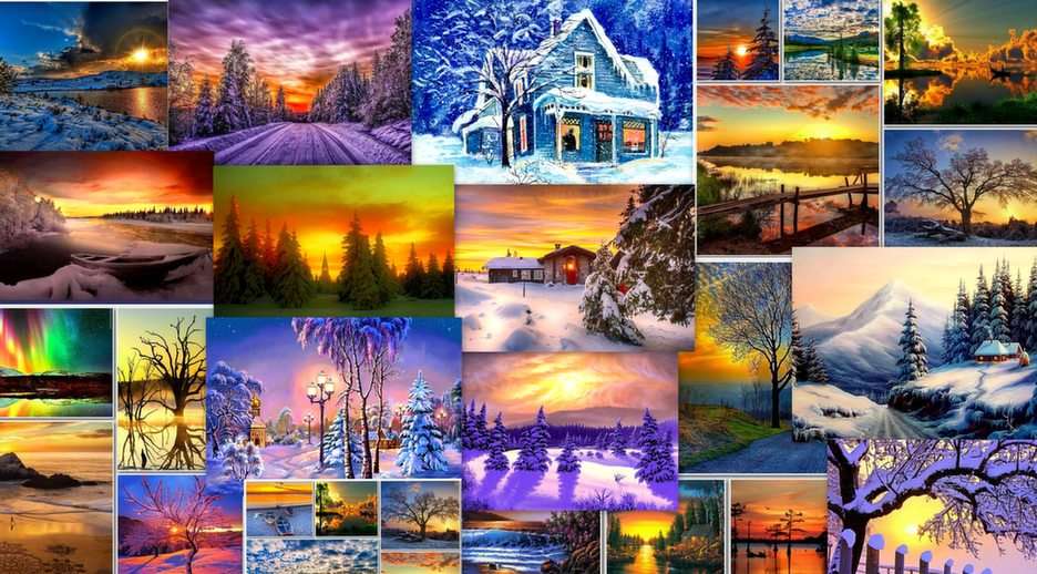 Fabulous winter puzzle online from photo
