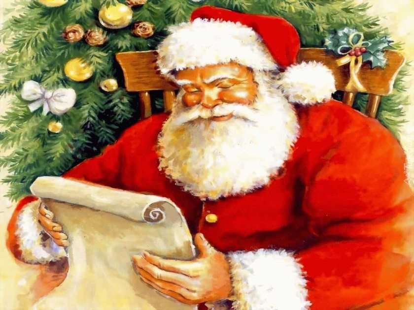 Papai Noel puzzle online a partir de fotografia