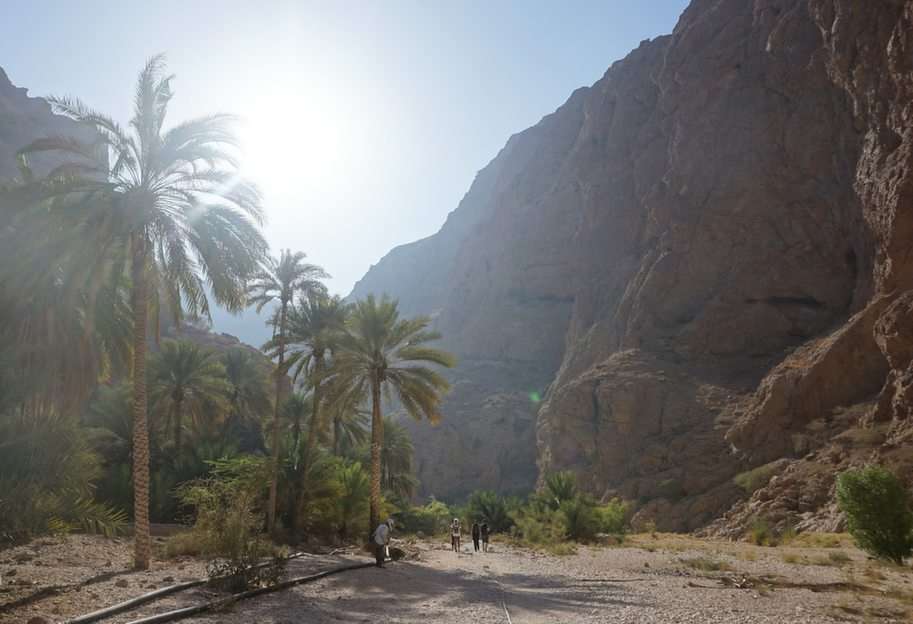 Vesnice v horách Ománu puzzle online z fotografie