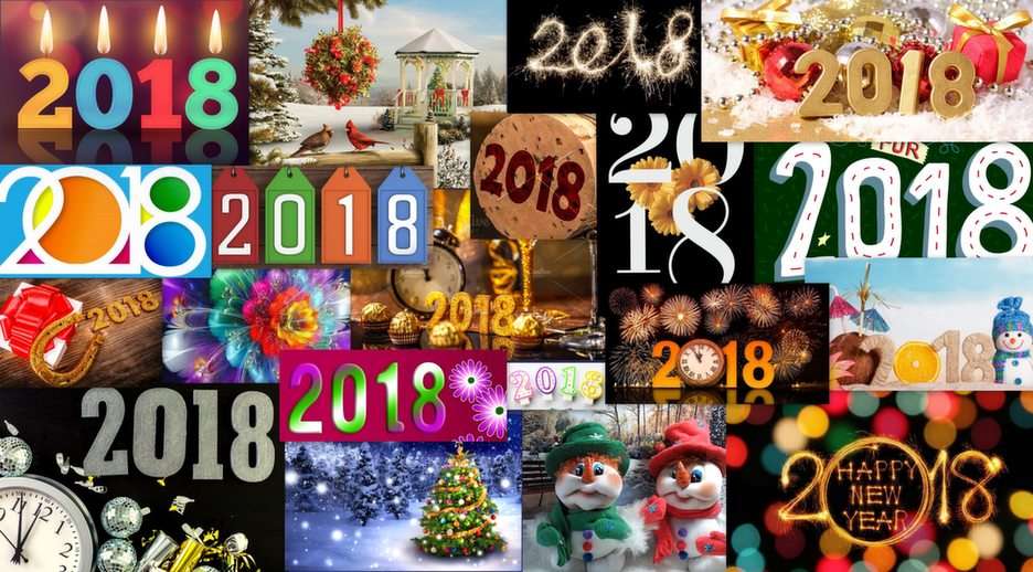 New Year puzzle online from photo
