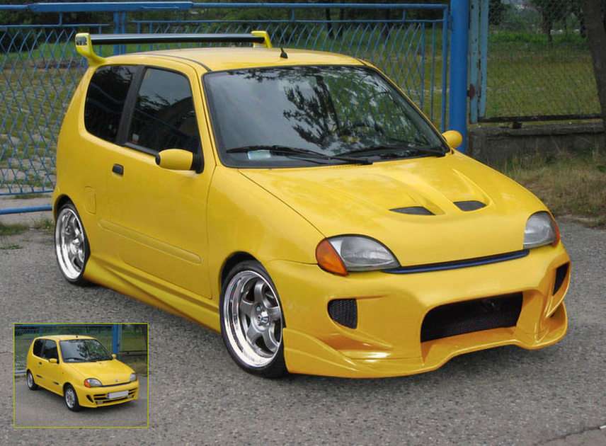 Fiat seicento tuning puzzle online from photo
