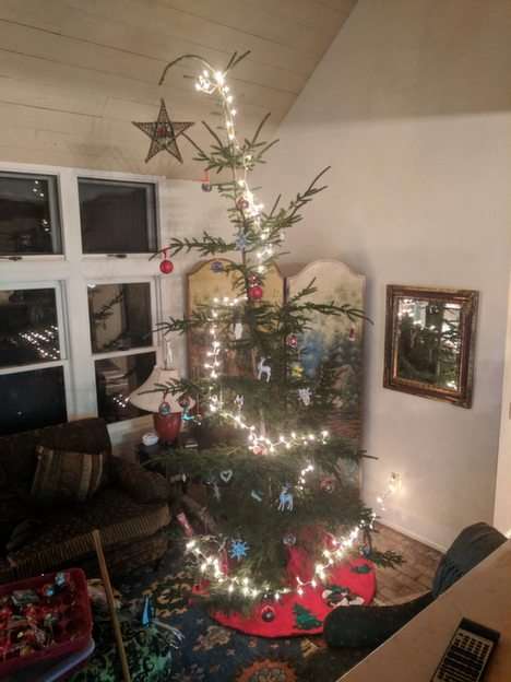 Karácsony fa puzzle online fotóról