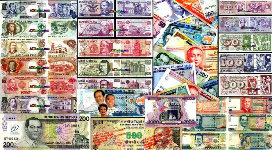 Мировые валюты пазл онлайн из фото