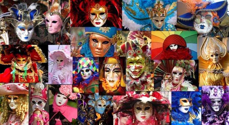 Venetiaanse maskers online puzzel