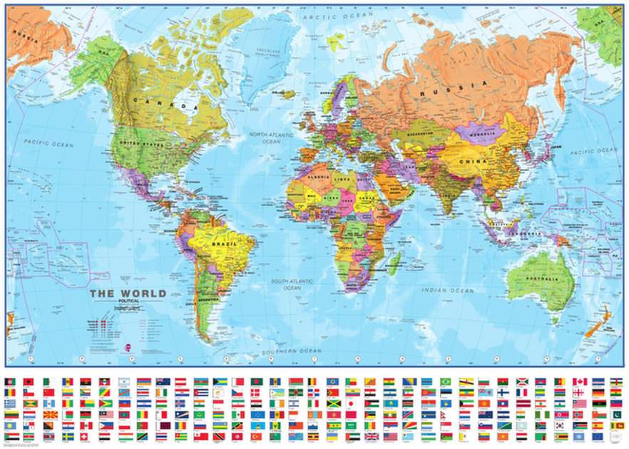 world map puzzle online from photo