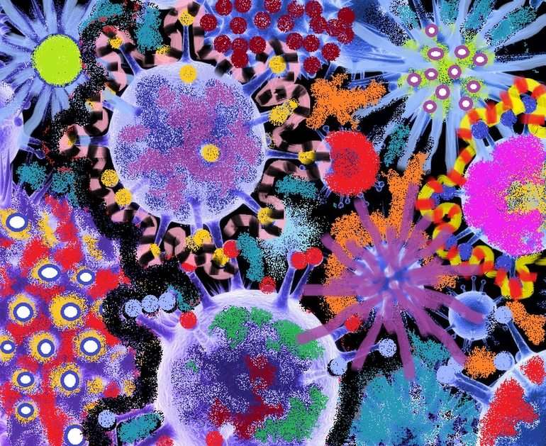Germs puzzle online from photo