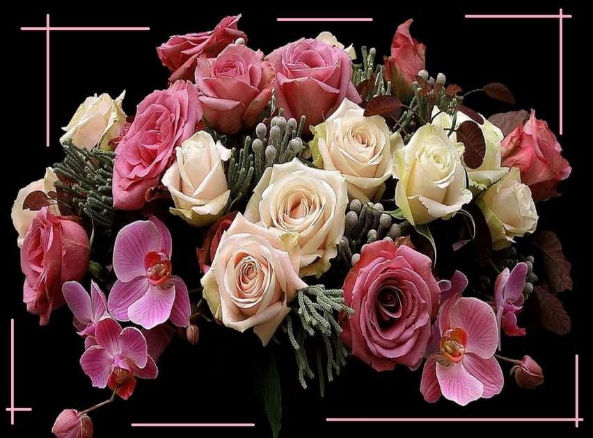 Bouquet puzzle online from photo