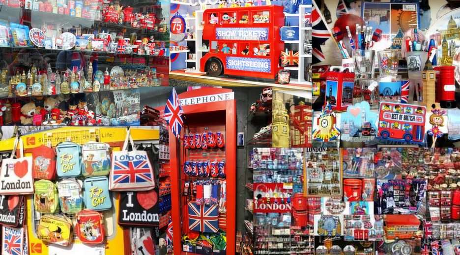 Londoni ajándéktárgyak puzzle online fotóról