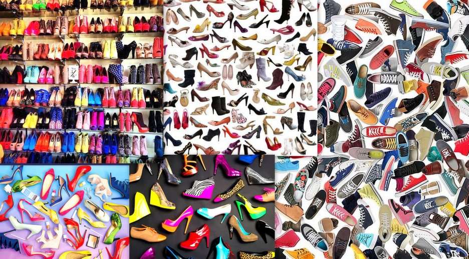 Обувки, ботуши ... онлайн пъзел