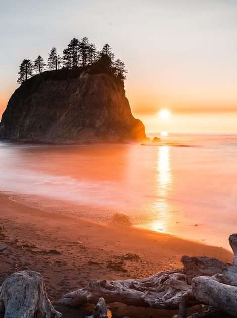 naplemente a tenger mellett puzzle online fotóról