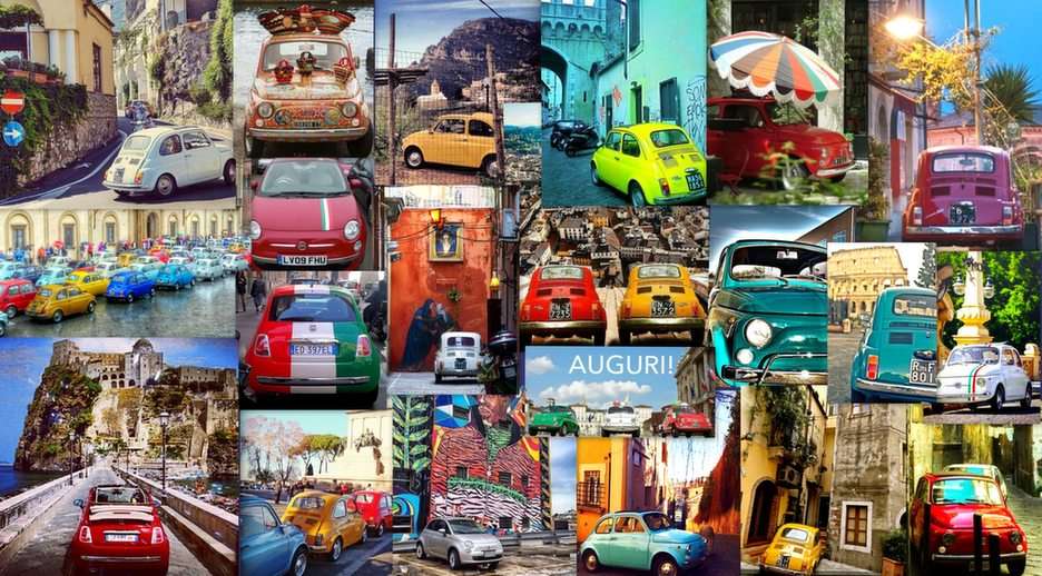 Through Italy by car puzzle online from photo