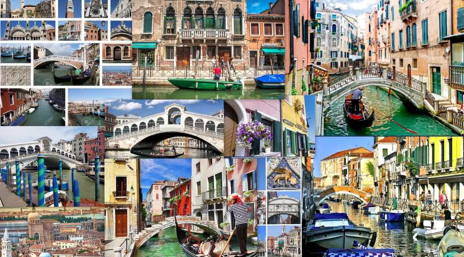 Венеция-колаж онлайн пъзел от снимка