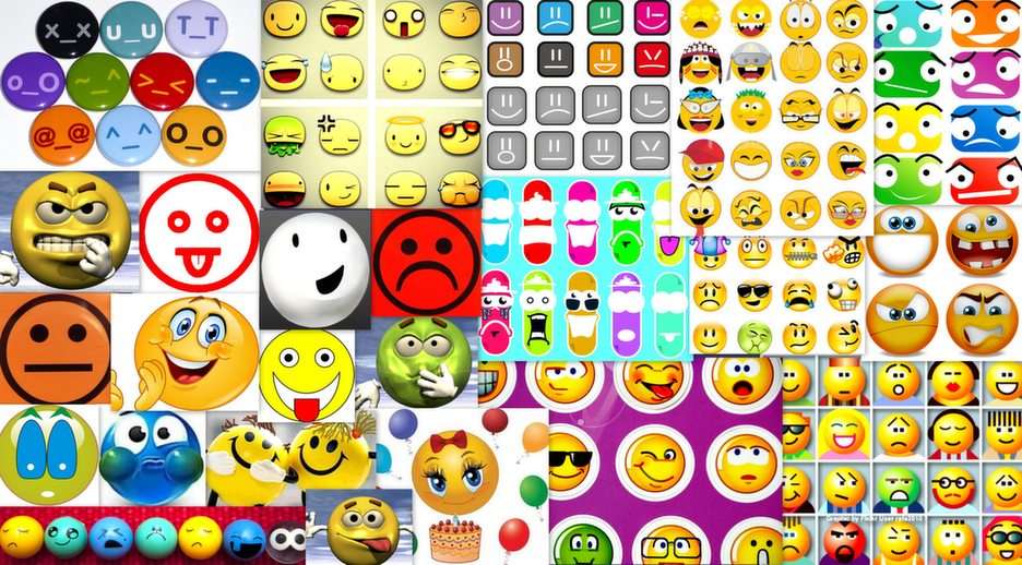 Emoticons puzzle online from photo