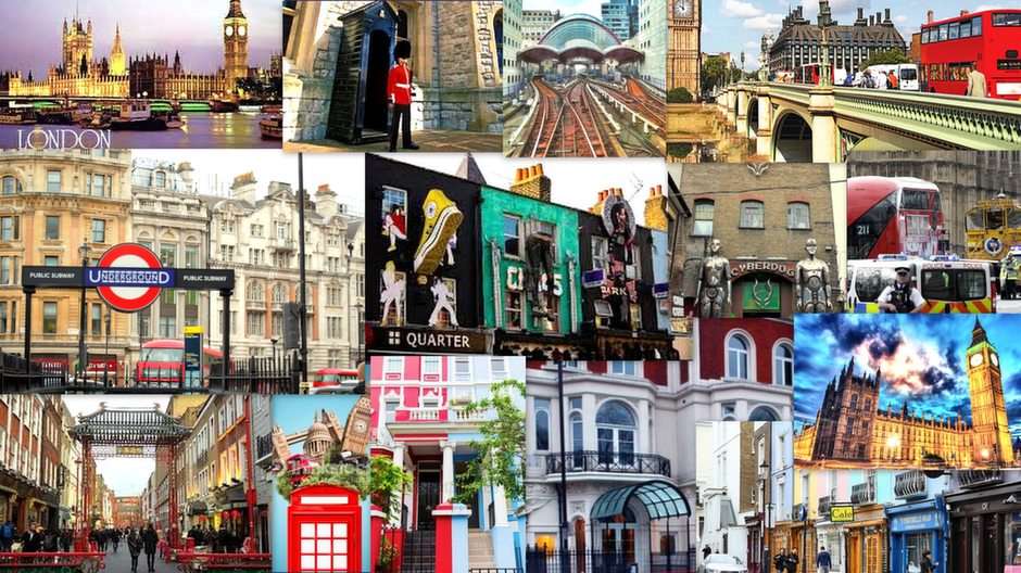 Londoner Collage Online-Puzzle