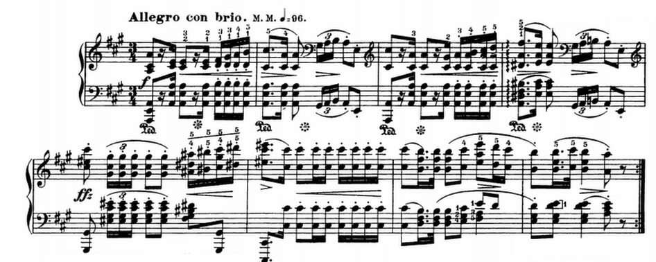 Polonaise σε μια μεγάλη, Op. 40 Νο.1 online παζλ
