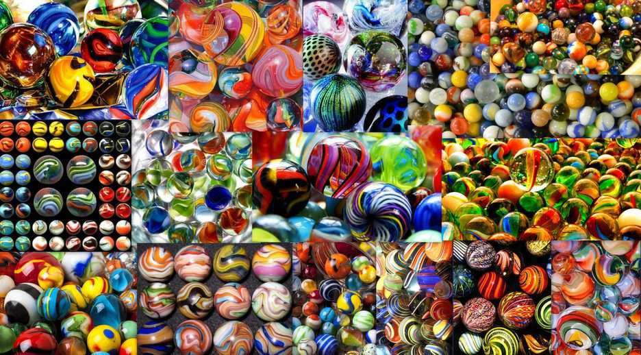 glasbollar pussel online från foto