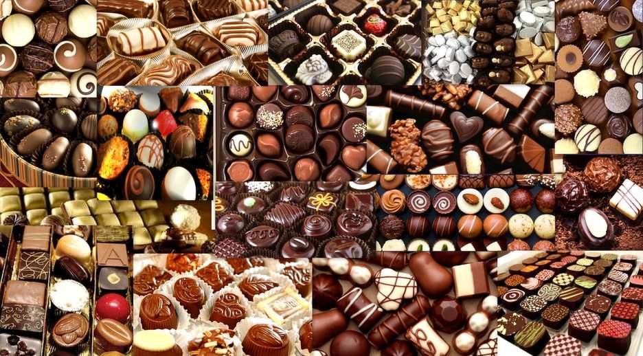 chocolates puzzle online from photo