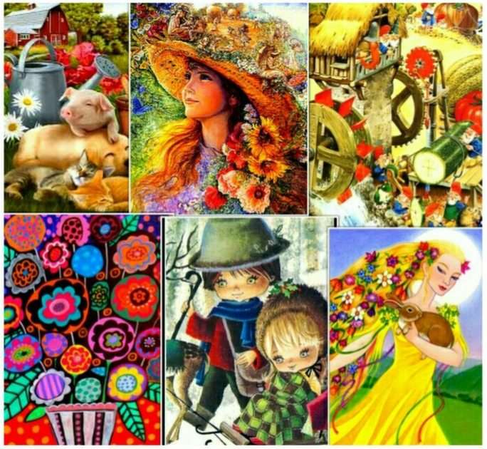 So colorful puzzle online from photo