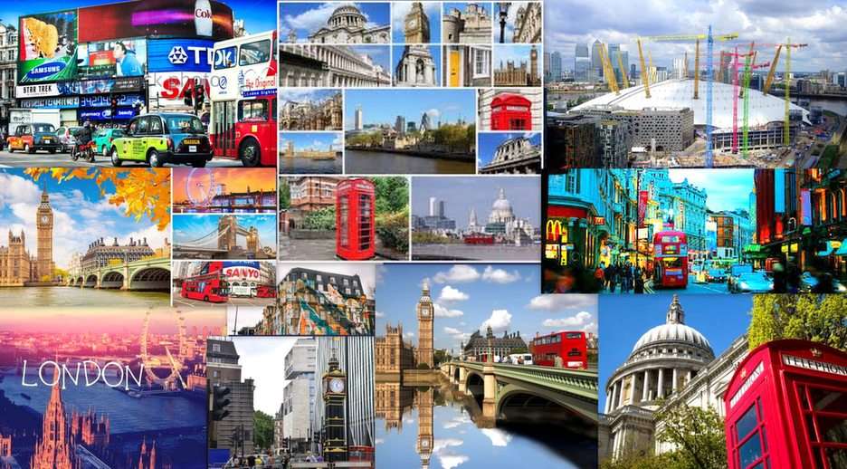 Londoni kollázs puzzle online fotóról