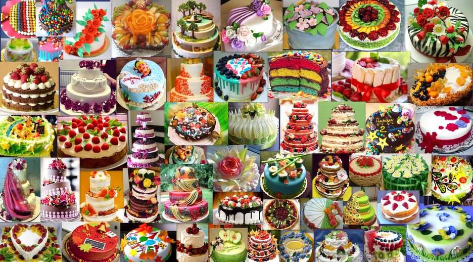 Sütemények puzzle online fotóról