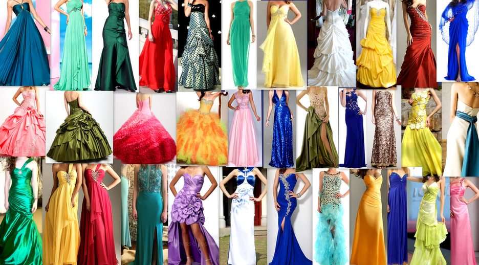 dresses for great occasions puzzle online from photo