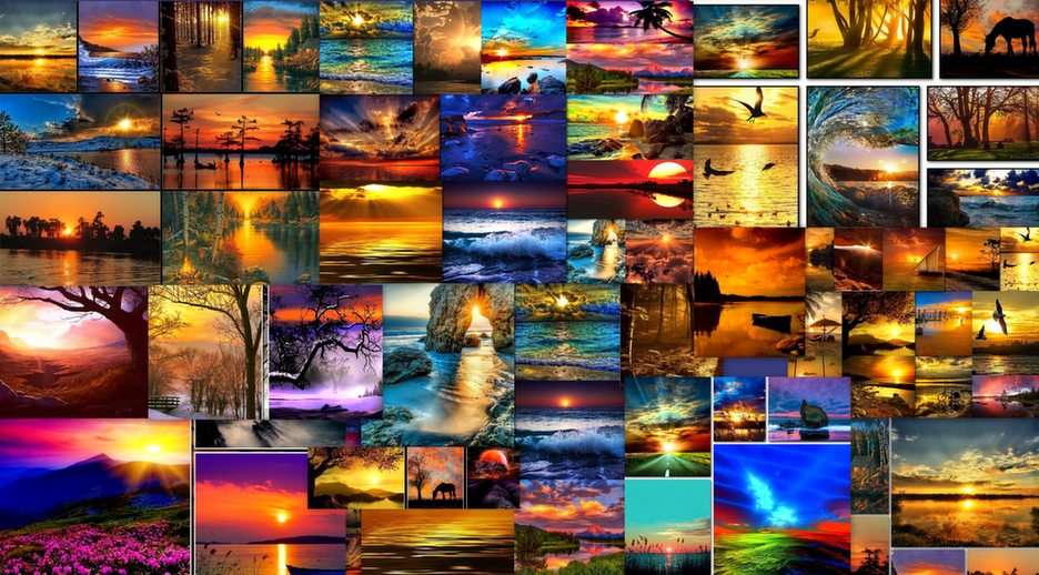 sunsets puzzle online from photo