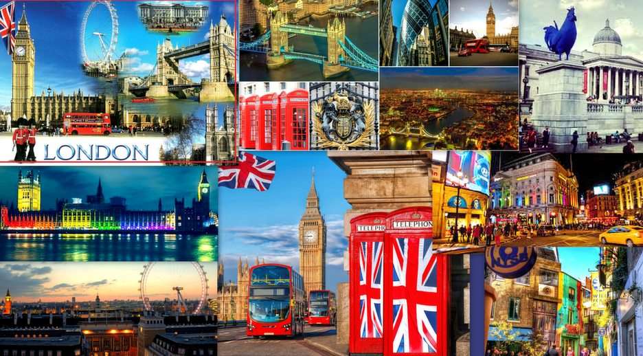 Londen collage online puzzel