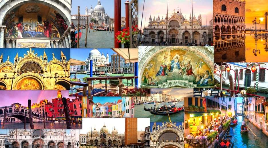 Venetië-collage online puzzel