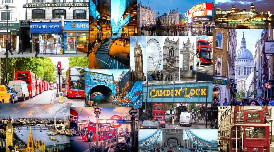 Londýnská koláž online puzzle