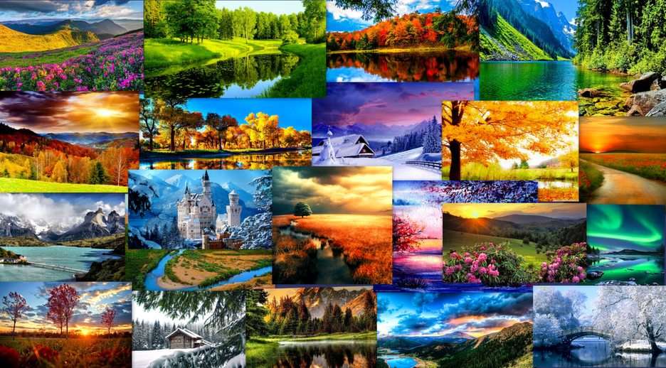 Schöne Landschaften Online-Puzzle vom Foto
