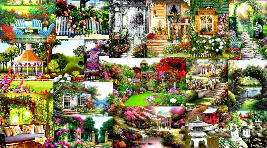 υπέροχοι κήποι online παζλ