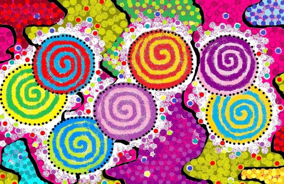 Candy Explosion puzzle online from photo