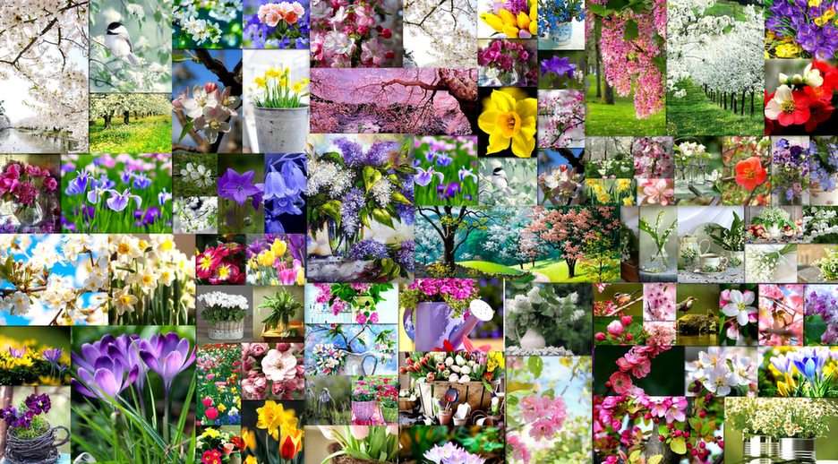 spring puzzle online from photo