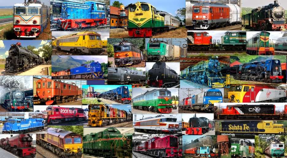 locomotives puzzle en ligne
