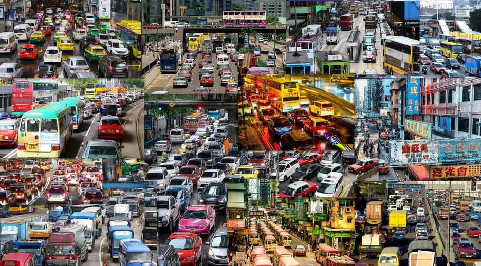exotic traffic puzzle online from photo