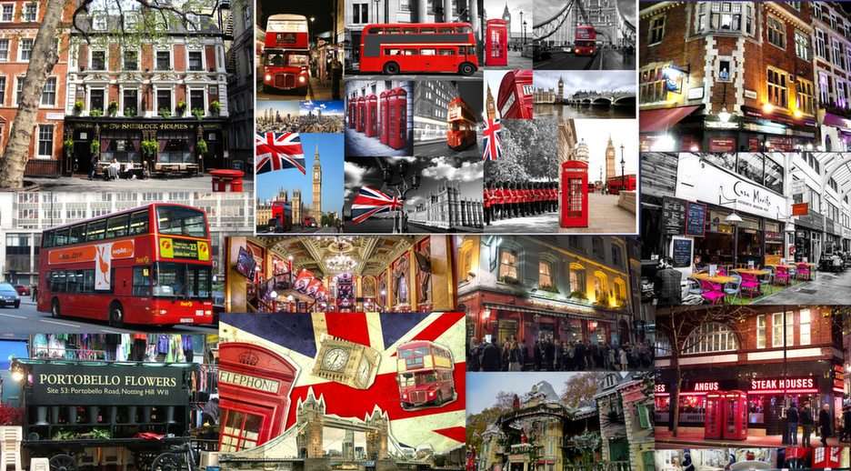 Лондонски колаж онлайн пъзел от снимка