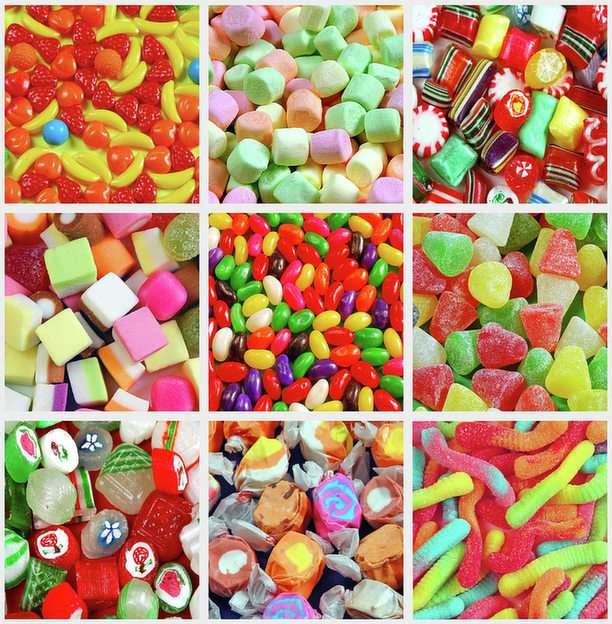 candies puzzle online from photo