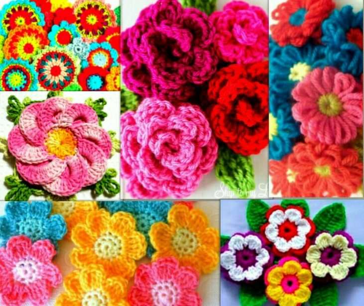 Crochet flowers online puzzle