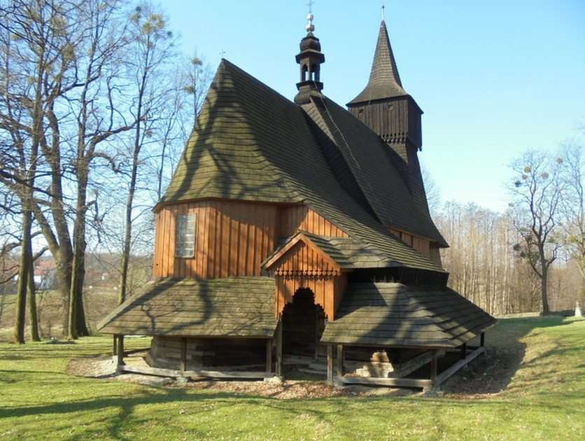 дървена църква в Осиек онлайн пъзел