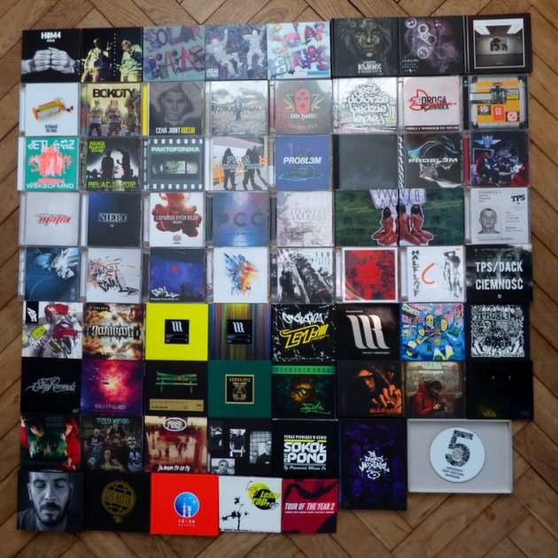 HiP HOP CDs puzzle online from photo